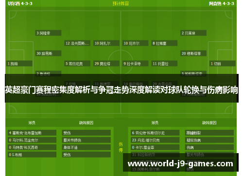英超豪门赛程密集度解析与争冠走势深度解读对球队轮换与伤病影响